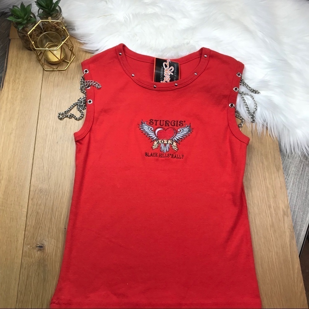 Sturgis Red Tank Top NWT #344